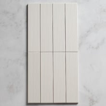 Hiroshi Stripe Matt Pearl Subway Ceramic Tile